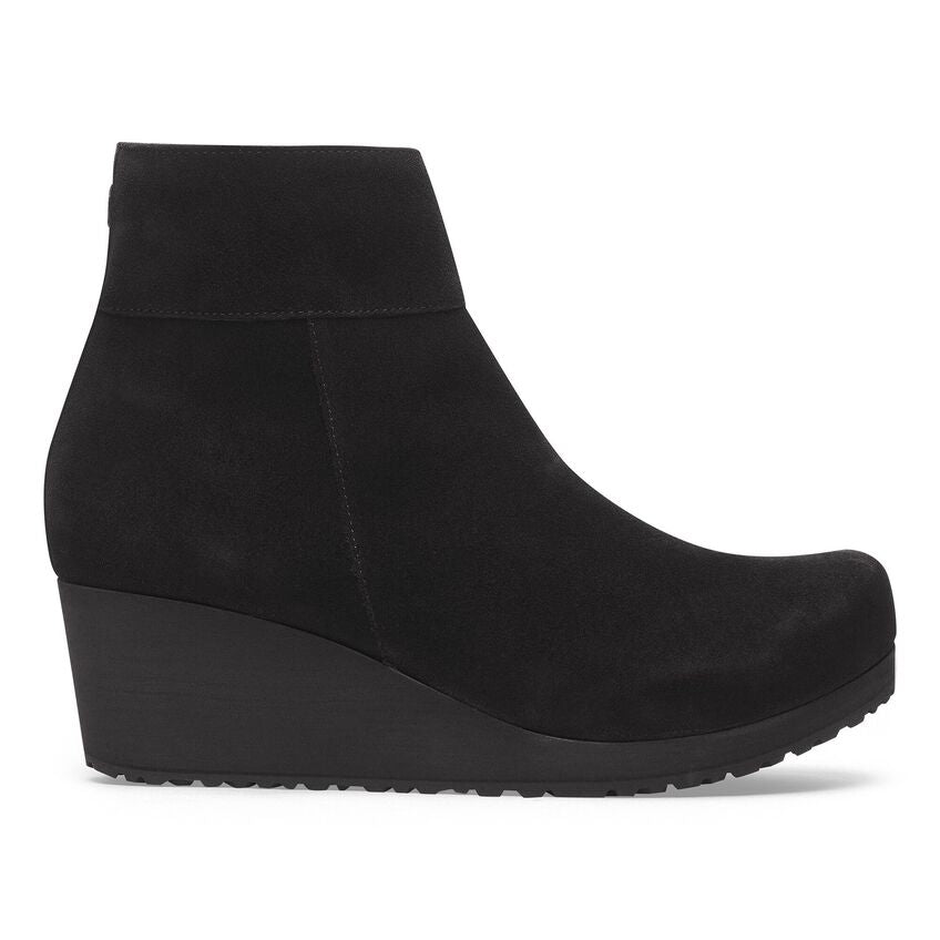 BOTTINES COMPENSÉES BIRKENSTOCK EBBA NOIR/DAIM NOIR