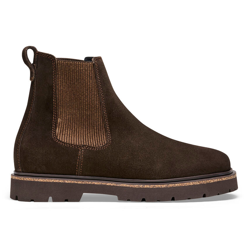 BIRKENSTOCK HIGHWOOD SLIP-ON EN DAIM MOKA