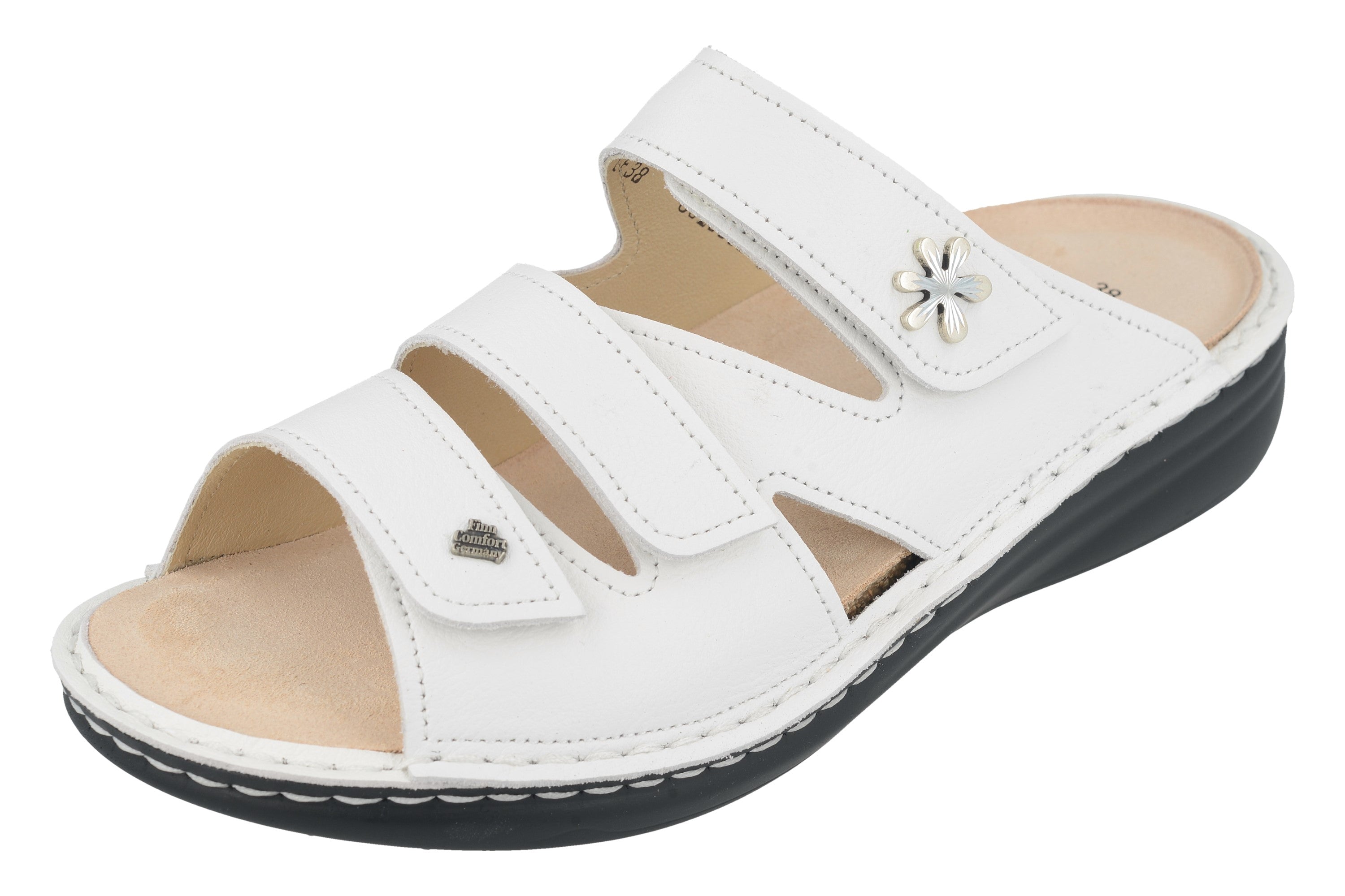 FINN COMFORT GRENADA SLIDE MELLOW SOFT WHITE CLIO