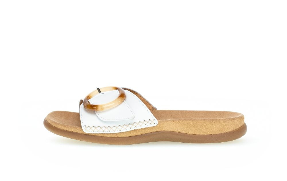 GABOR SLIDE  BUCKLE 83-701-21 WHITE