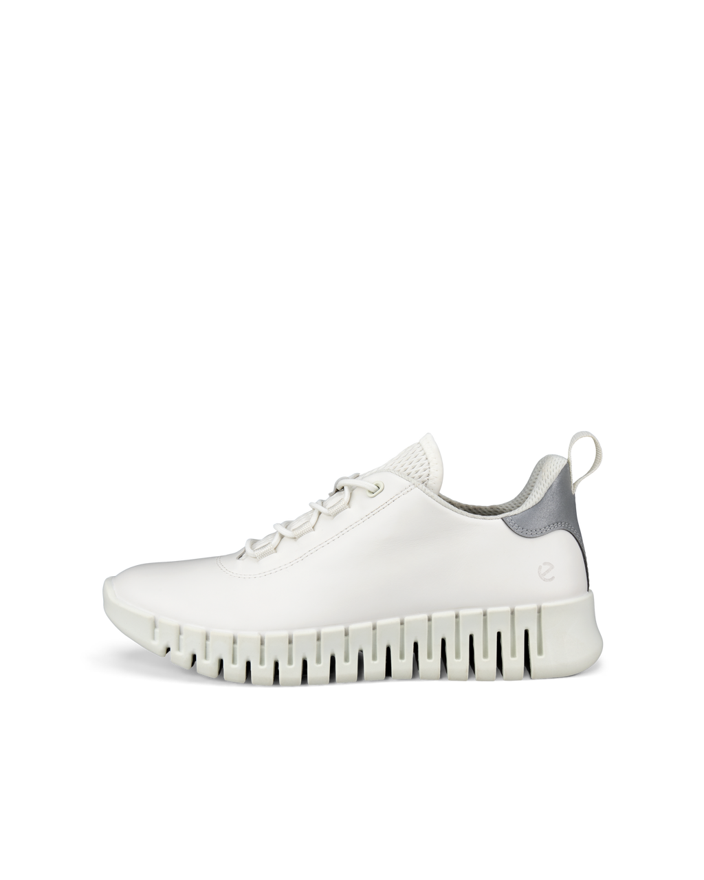 Baskets à lacets ECCO GRUUV en cuir blanc/gris clair