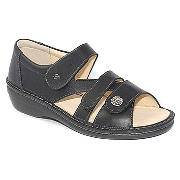 FINN COMFORT SINTRA SOFT TALON FERMÉ NAPPA NOIR