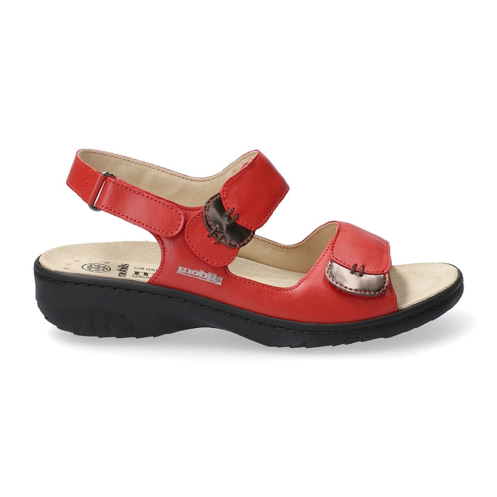 MEPHISTO MOBILS GETHA CUIR SOIE ÉCARLATE