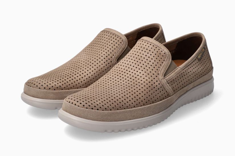 MEPHISTO TIAGO MEN SLIP ON SAND SUEDE LEATHER