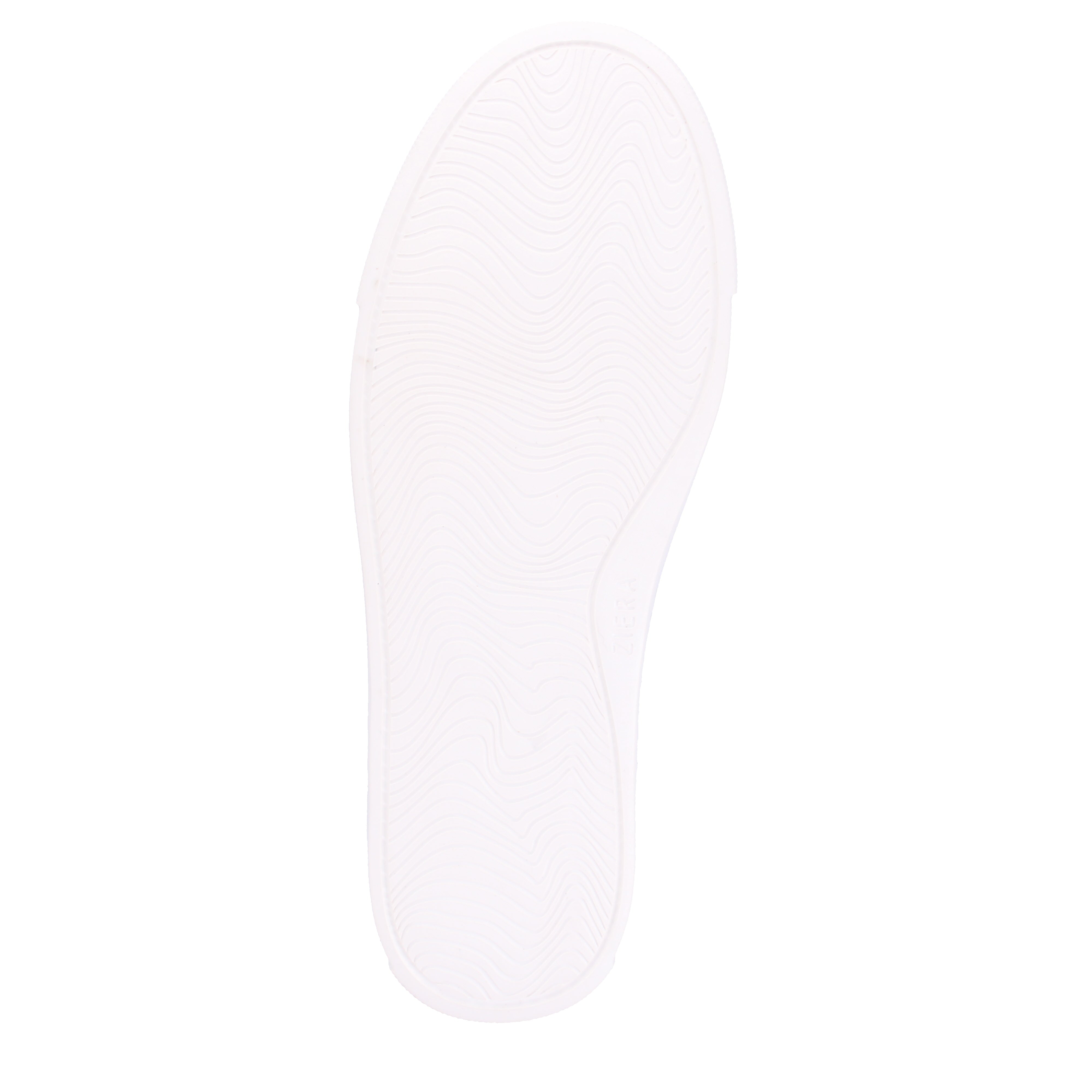 BASKETS ZIERA PANDOE À LACETS ET ZIP LATÉRAL EN CUIR BLANC