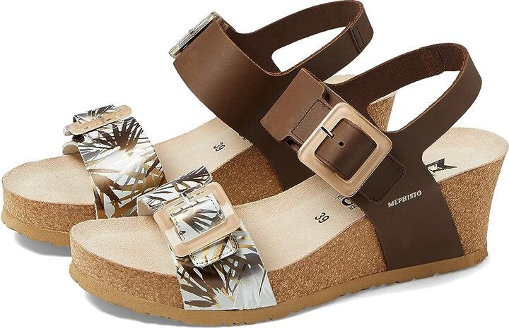 SANDALE MEPHISTO LISSIA MARRON FONCÉ SCRATCH-JUNGLE