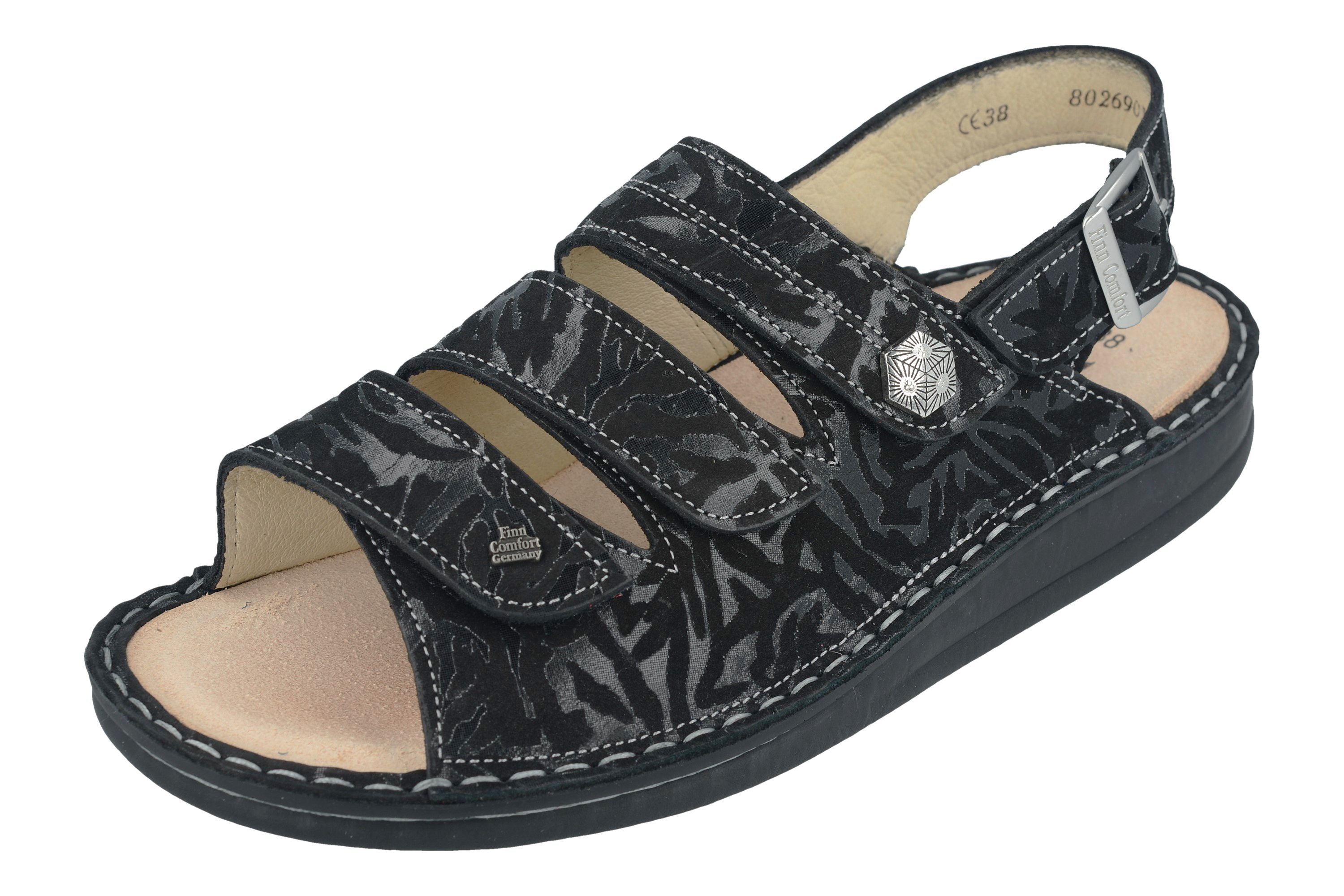 SANDALE FINN COMFORT JUIST SOFT NOIR DELIZIA