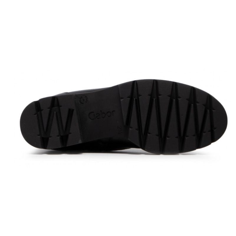 GABOR LACED BOOT 93-711-37 BLACK GLACED NAPPA