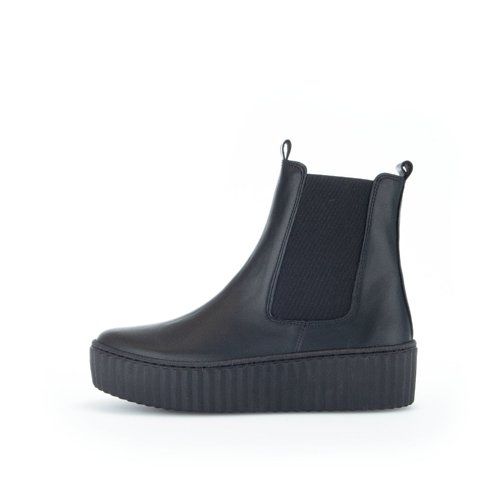 BOTTINES À ENFILER GABOR CHELSEA 93-712-27 NAPPA NOIR (SEMELLE NOIRE)