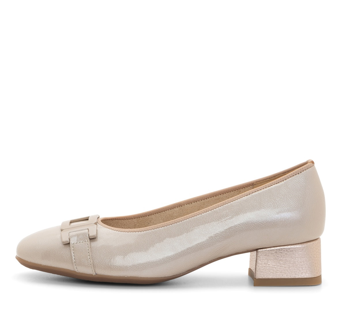 CHAUSSURES ARA ESCARPINS GALLANT 2 EN CUIR MÉTALLISÉ VERNI