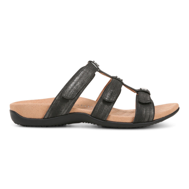 VIONIC REST AMBER PEARL SLIDE NOIR