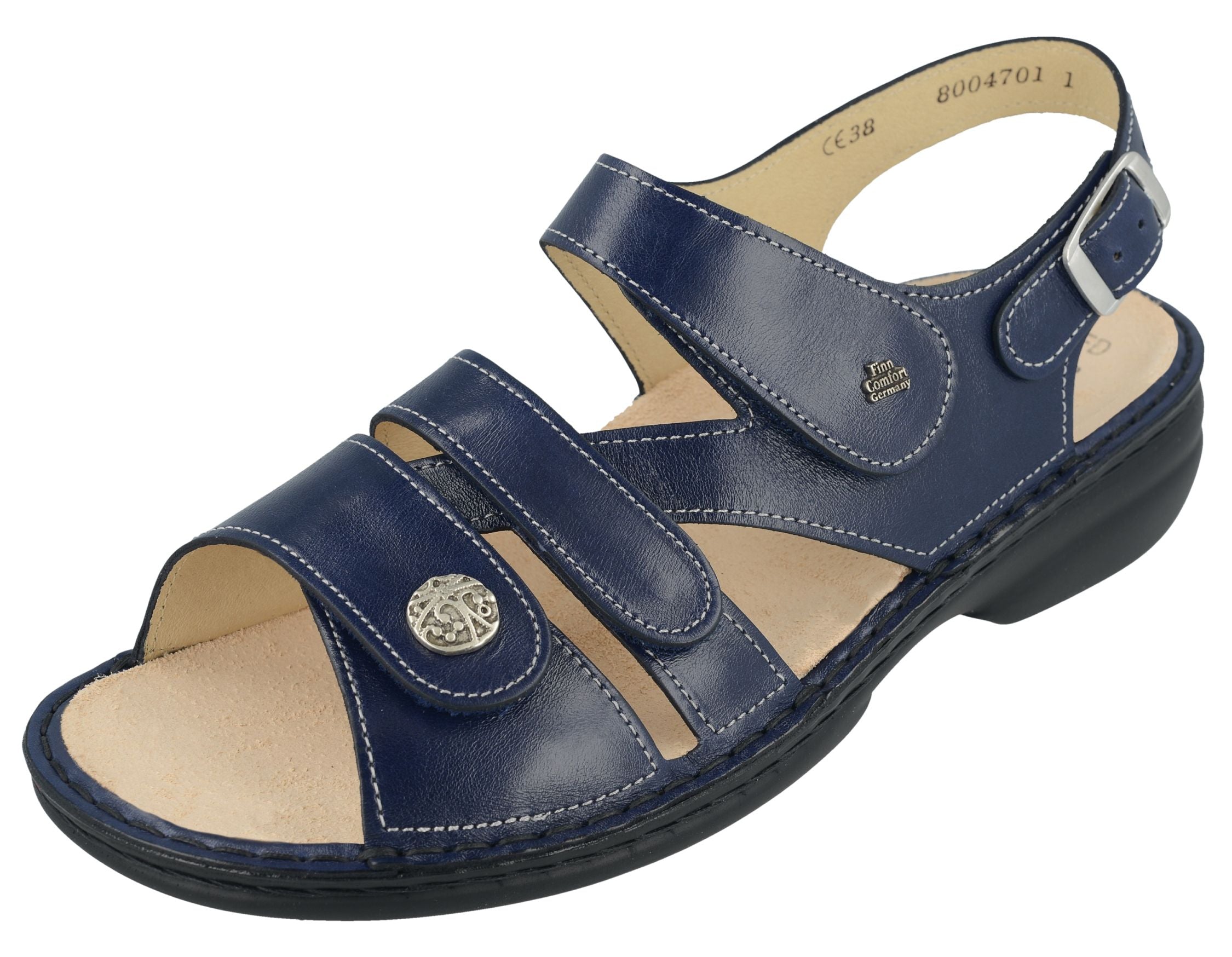 SANDALE FINN COMFORT GOMERA BLEU YUKA