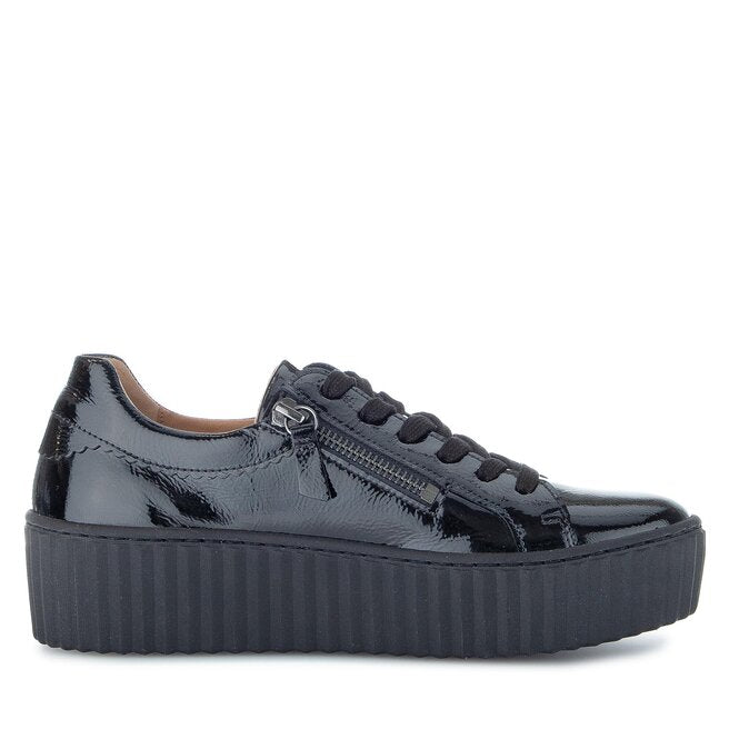 GABOR SNEAKER ZIP 33.200.97 BLACK PATENT