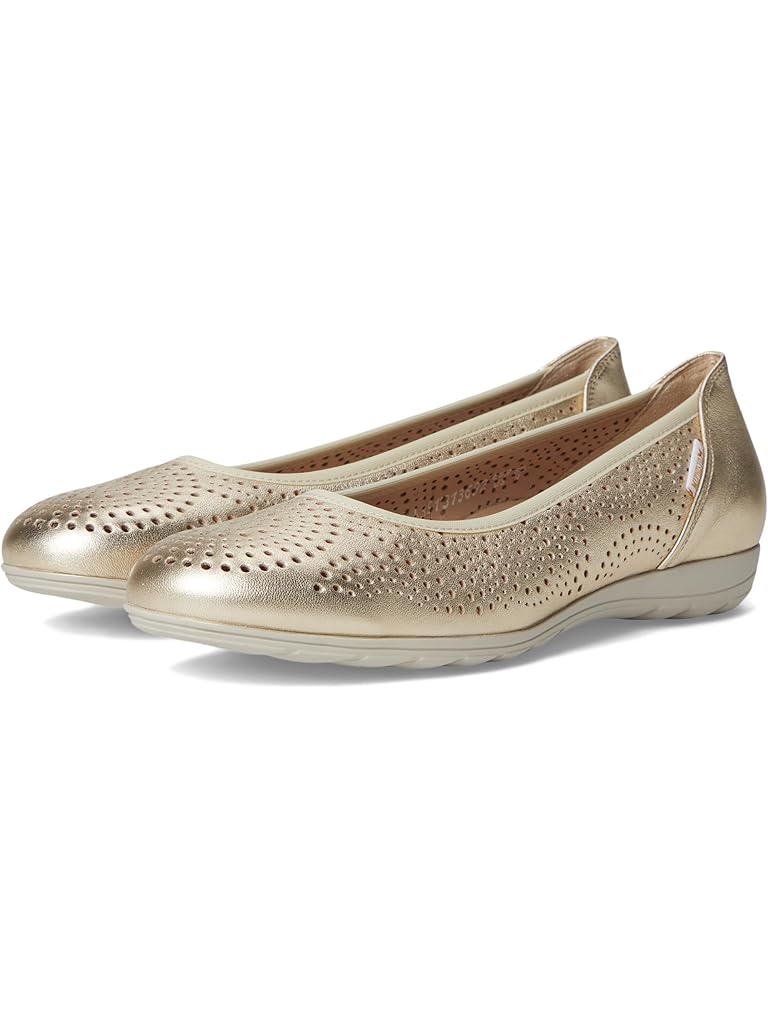 Ballerines MEPHISTO ELSIE PERF CUIR DORÉ