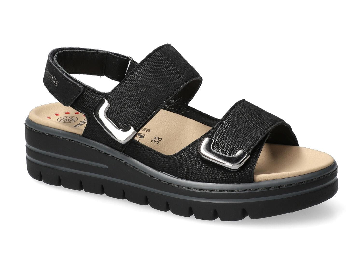 MEPHISTO CIRILA SANDAL BLACK LEATHER