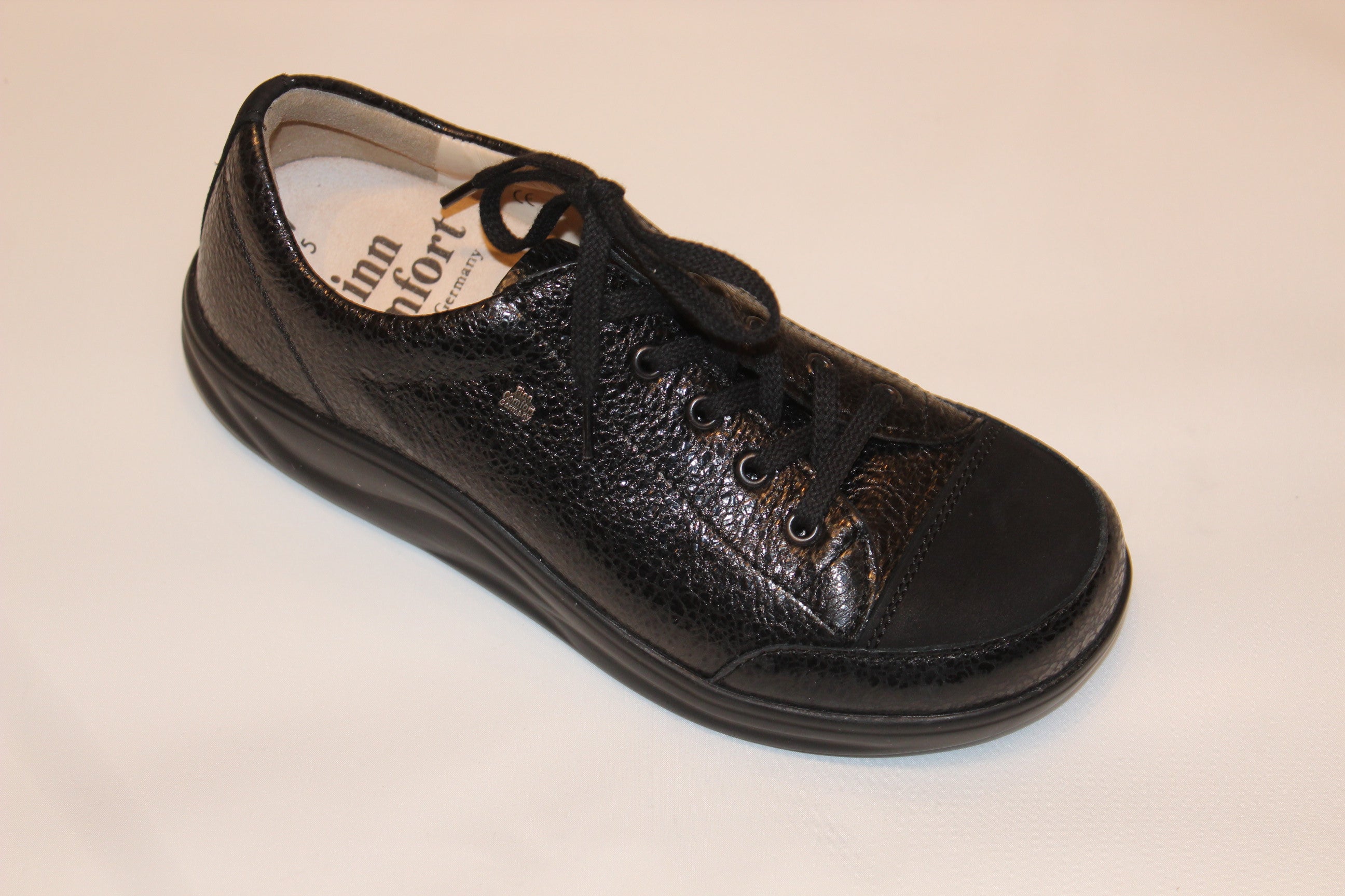BASKETS FINN COMFORT IKEBUKURO À LACETS NERO/BLACK SULTAN BUGGY