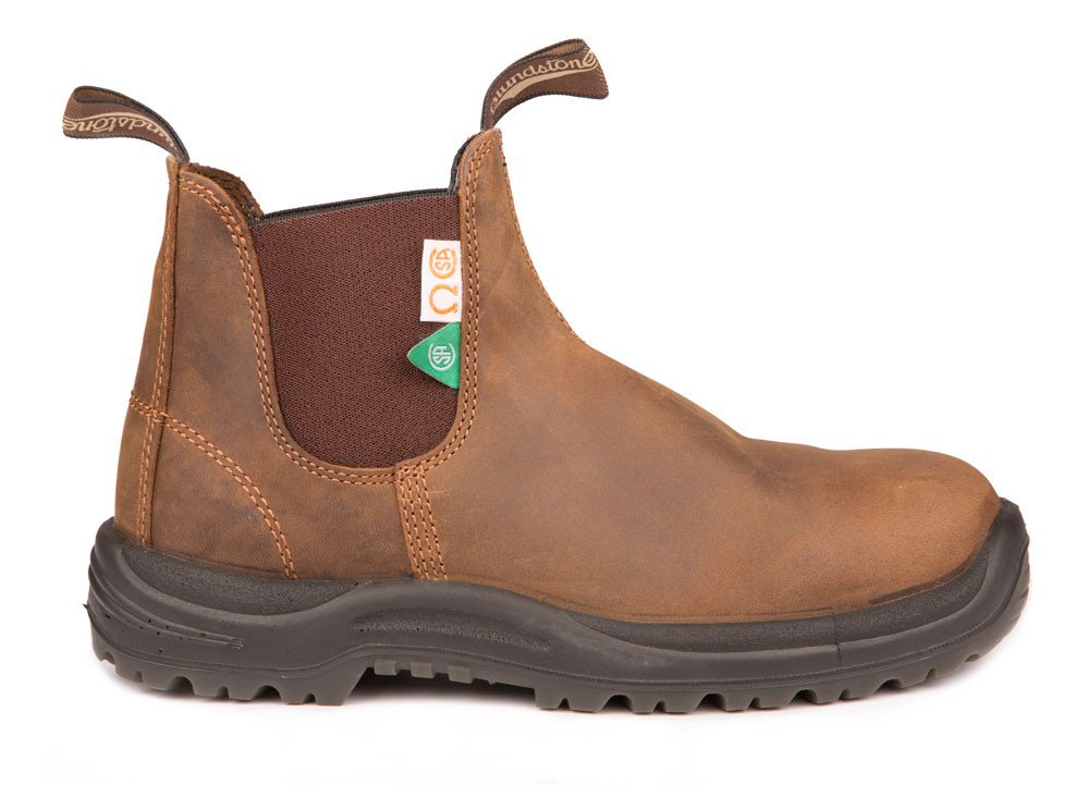 BLUNDSTONE 164  WORK & SAFETY  CRAZY HORSE BROWN