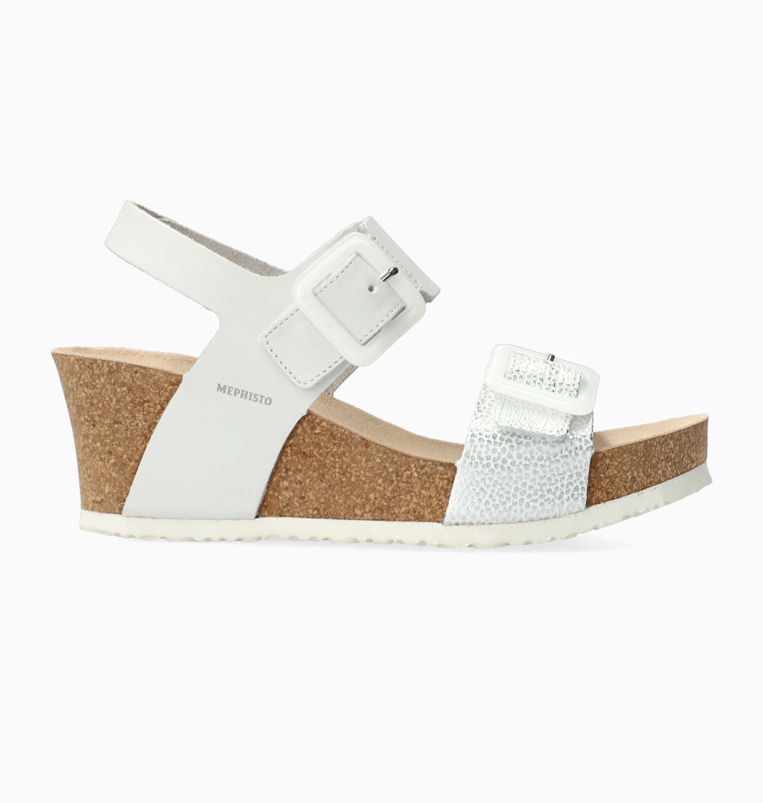 SANDALE MEPHISTO LISSIA EN CUIR BLANC