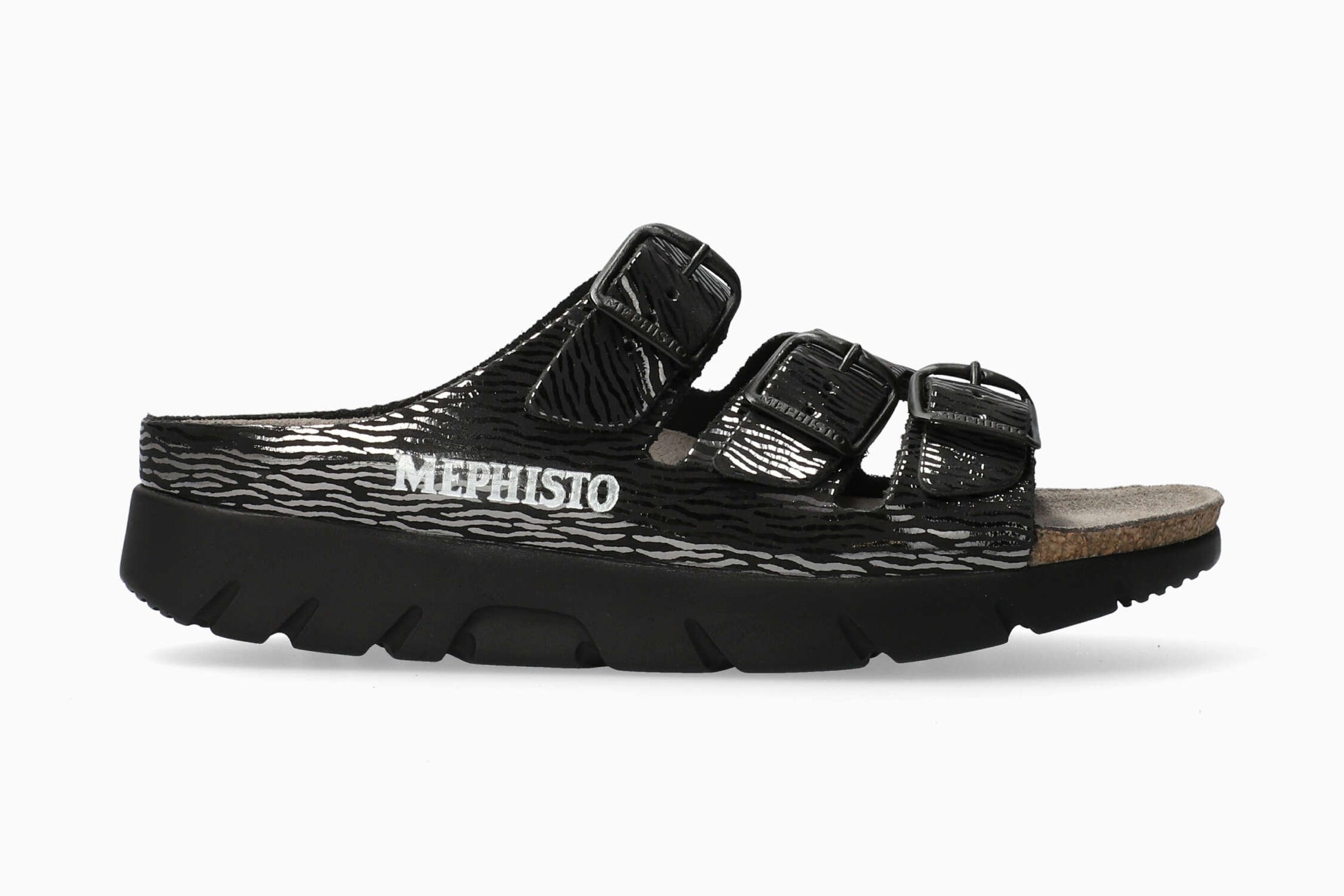 SANDALE MEPHISTO ZACH NOIRE ZEBRE