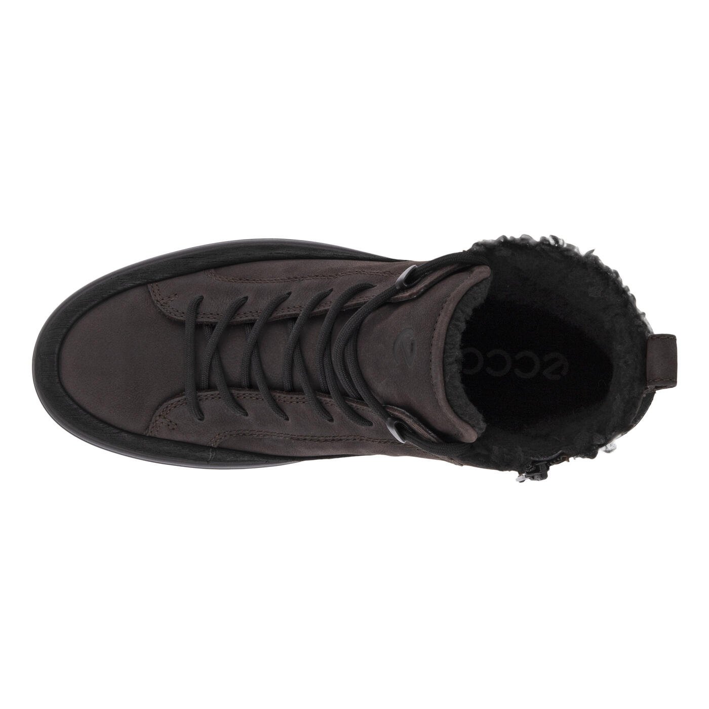 ECCO SOFT 7 TRED HOMME HAUTE CUT BO NOIR/MOKA