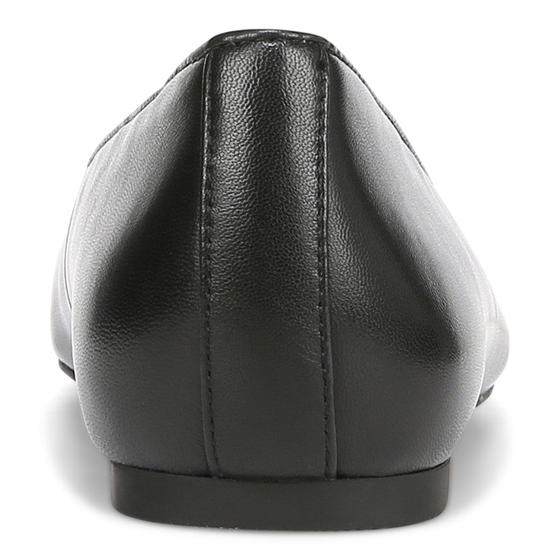 Ballerines plates VIONIC KLARA en cuir noir