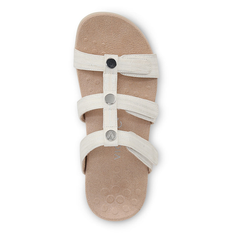 VIONIC REST AMBER PEARL SLIDE BLANC