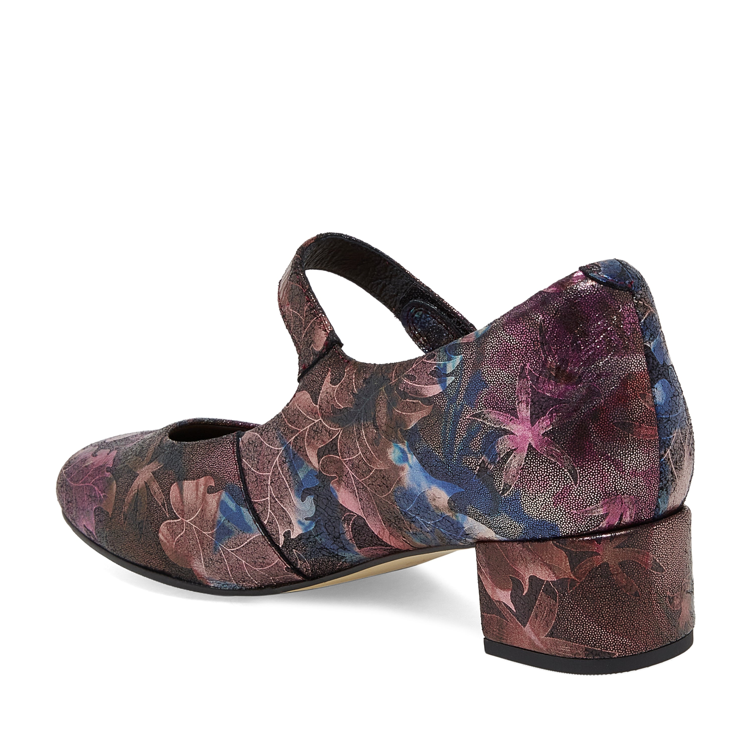 ZIERA KITTY CUIR FLORAL MÉTAL NOIR