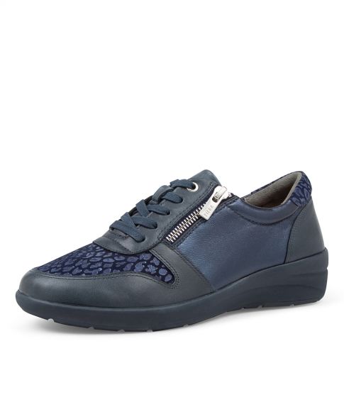 ZIERA NEWTON BLEU MARINE LÉOPARD MULTICOLORE